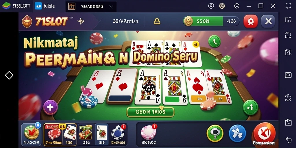 Tampilan menarik dari gameplay 171SLOT yang penuh strategi domino.