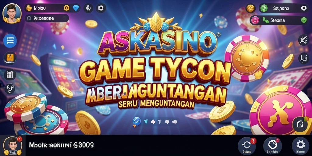 Tampilan gameplay menarik di ASKASINO saat membangun kasino.