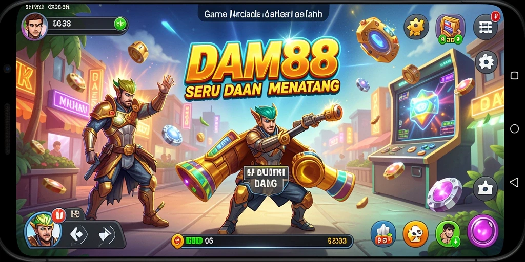 Tampilan gameplay seru dan penuh warna dari DAM88.