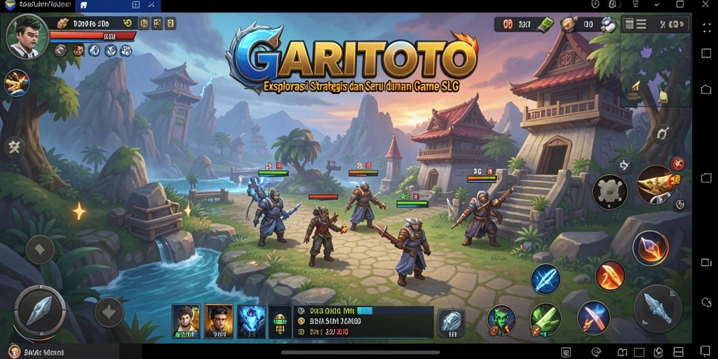 Screenshot menunjukkan aksi seru dalam gameplay SLG GARITOTO.
