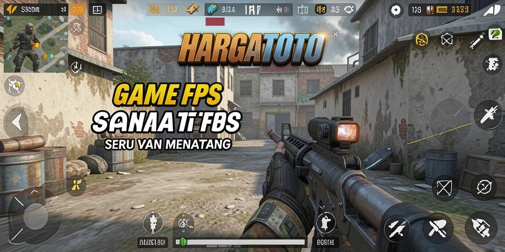 Gameplay HARGATOTO dengan aksi menembak yang mendebarkan.