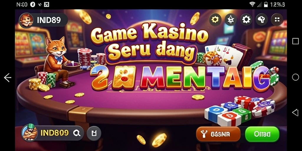 Tampilan gameplay Kasino yang memukau dan interaktif.