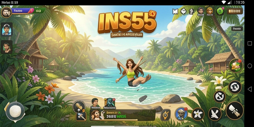 Tampilan gameplay yang menarik dan menyenangkan dari INS55.