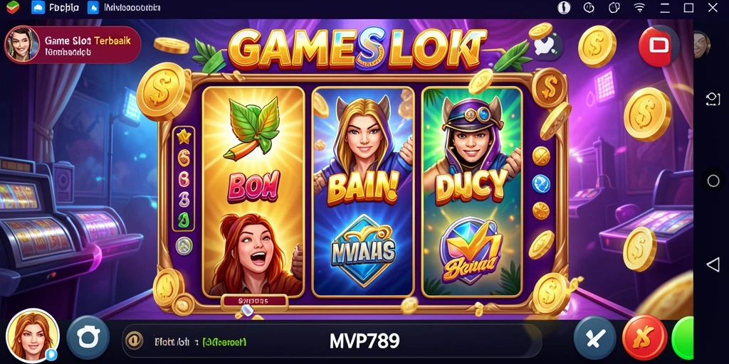 Tampilan gameplay di MVP789 yang menarik dengan berbagai slot unik.