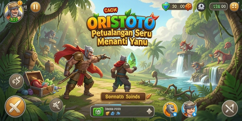 Tampilan menarik dari gameplay <strong>ORISTOTO</strong> dengan petualangan yang mendebarkan.