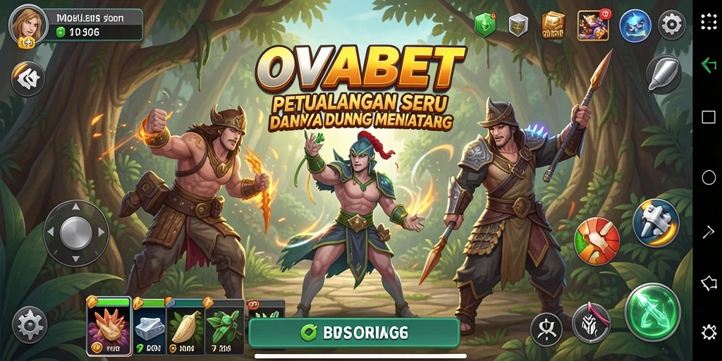 Screenshot menampilkan aksi seru dalam game petualangan OVABET.