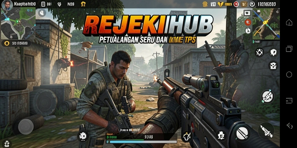 Tangkapan layar gameplay mendebarkan dari REJEKIHUB