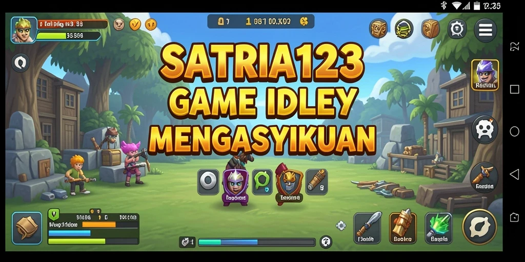 Menampilkan karakter dan gameplay santai dalam SATRIA123.