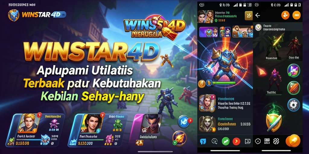 Tampilan utama WINSTAR4D menampilkan fitur utilitas yang praktis dan mudah diakses.