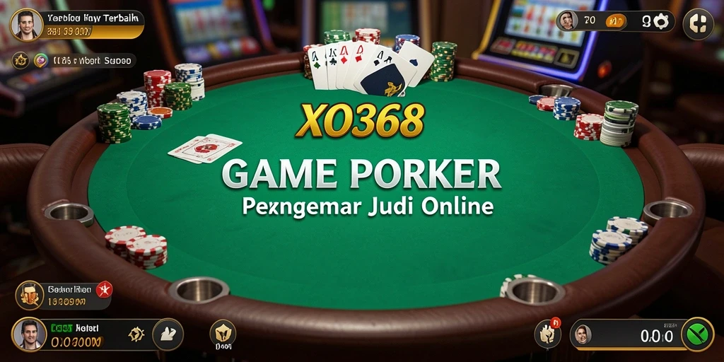 Screenshot gameplay Poker XO368 yang mendebarkan.