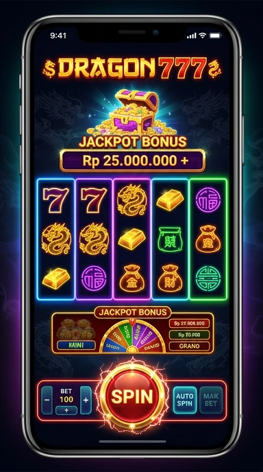 Tampilan utama aplikasi dragon777 yang menarik.